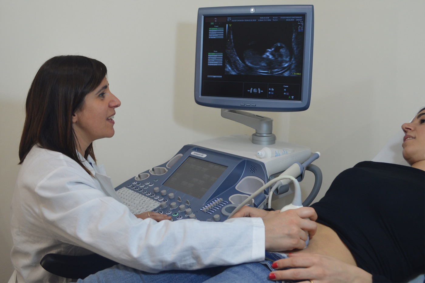 Ecografia ostetrica in gravidanza eseguita dalla Dott.ssa Mariapia Santomauro